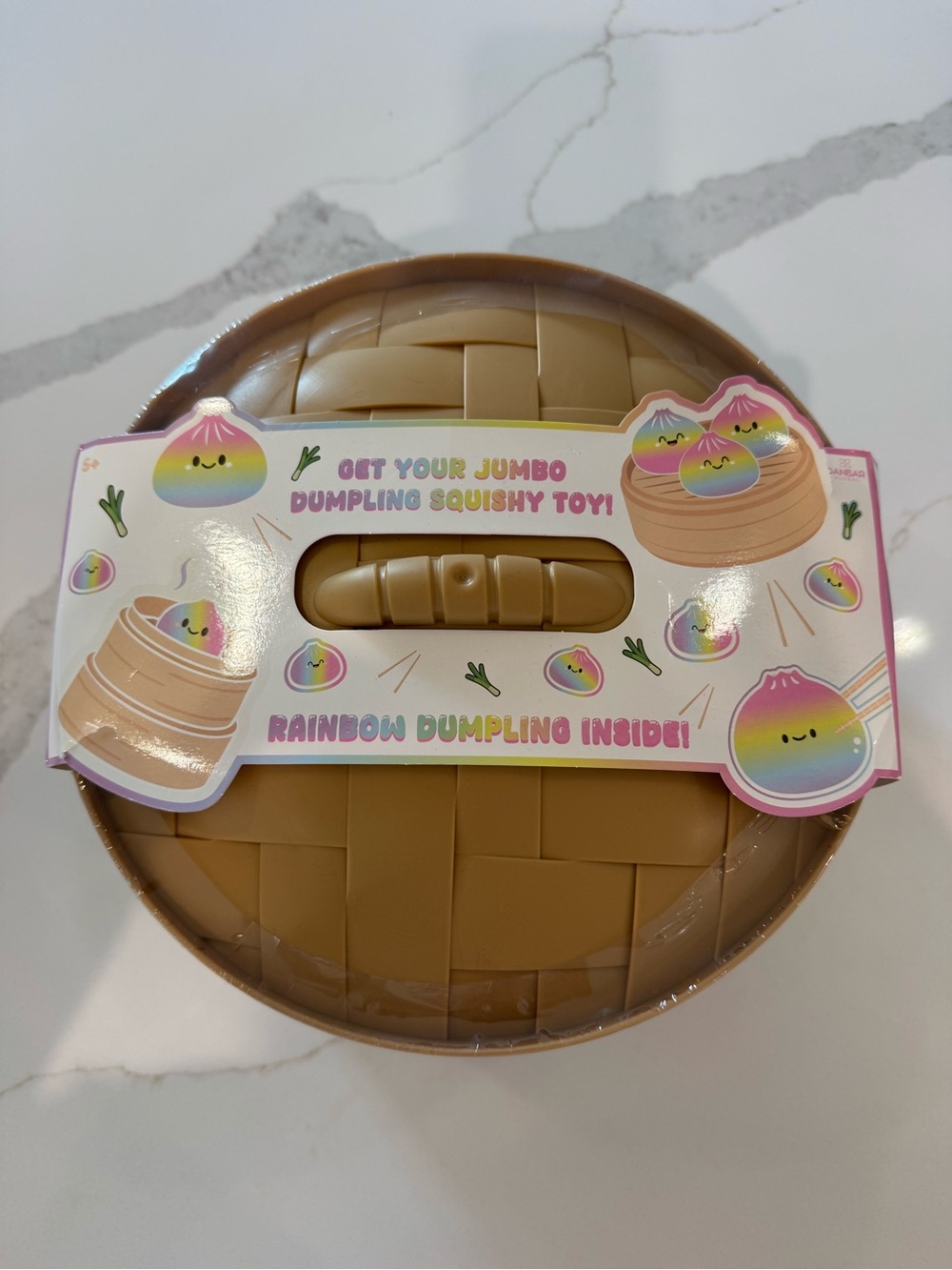 Jumbo Rainbow Dumpling Squishy Toy 10”+ New in Steamer Case - Picture 5 of 7